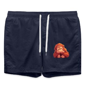 Orangutan Orang-Utans Orang-Utan - Badeshorts - French Navy - Vorne - AI Model Male 185 light (185cm)