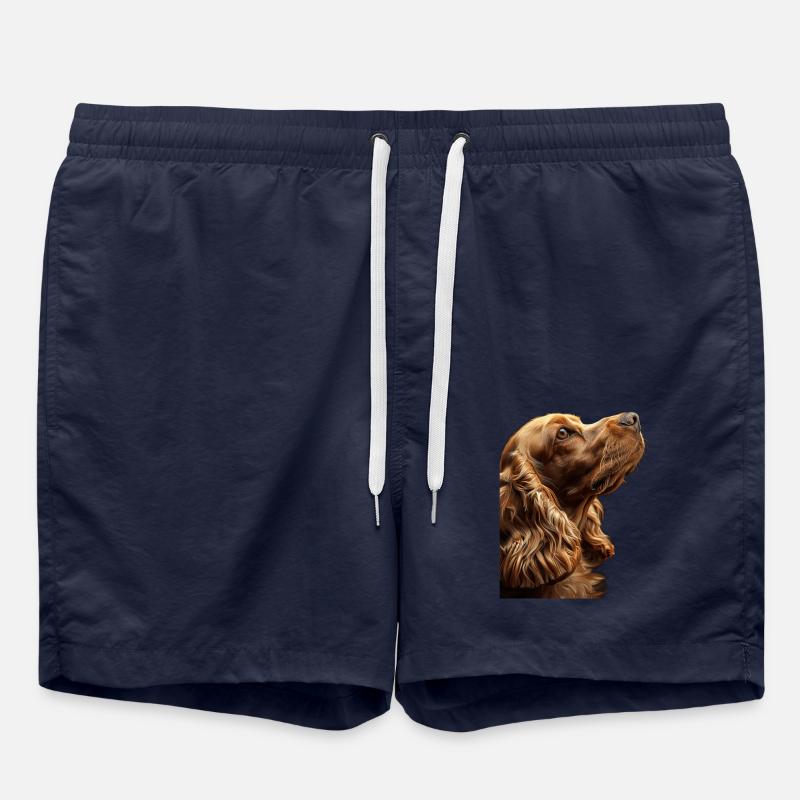 Cocker Spaniel - Swim Trunks - french navy