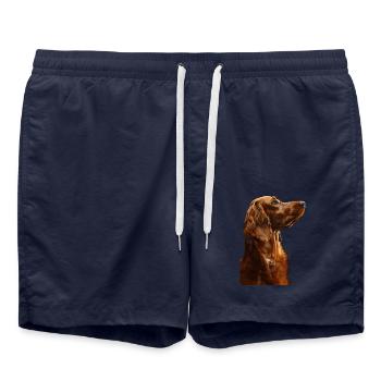 Irish Setter - Swim Trunks - french navy - Front - AI Model Male 185 light (185cm)