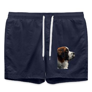 Saint Bernard - Swim Trunks - french navy - Front - AI Model Male 185 light (185cm)