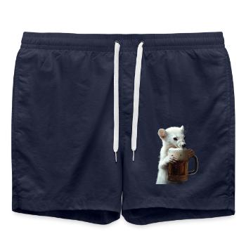 Hermine - Short de bain - bleu marine - Devant - AI Model Male 185 light (185cm)