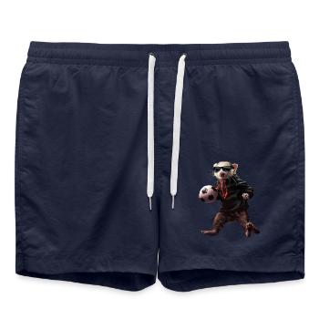 Frettchen - Badeshorts - French Navy - Vorne - AI Model Male 185 light (185cm)