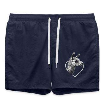 Lama - Swim Trunks - french navy - Front - AI Model Male 185 light (185cm)