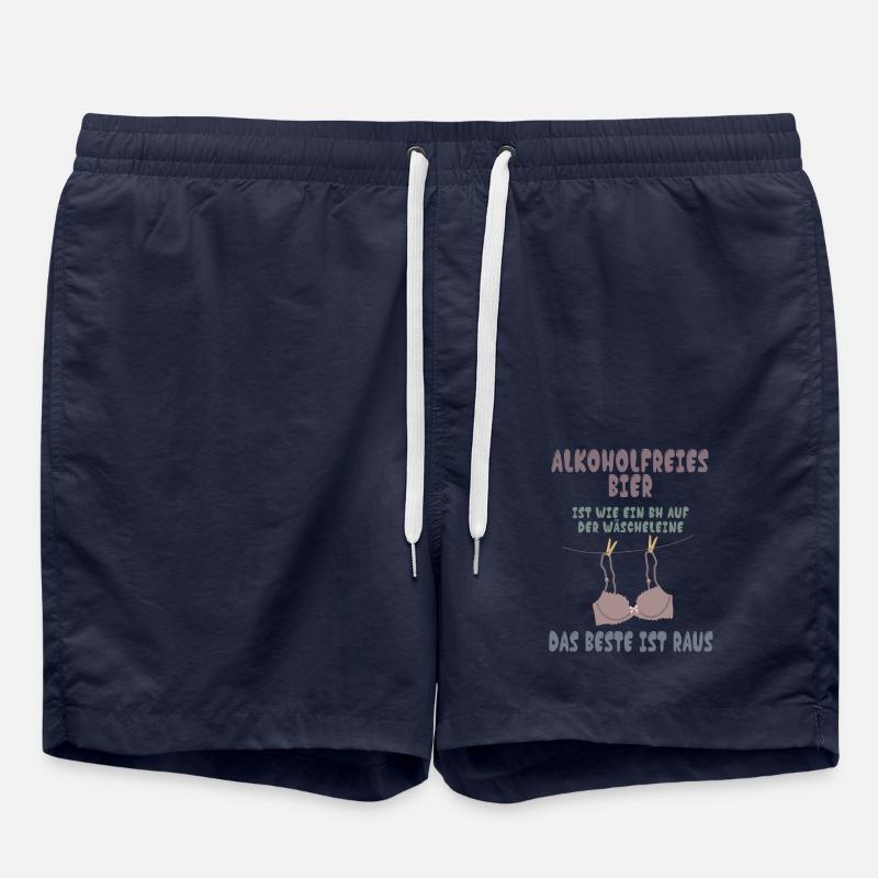 Alkoholfreies Bier - Badeshorts - French Navy