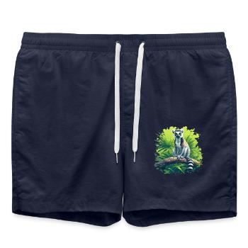 Lémuren Lémuriens Lémurien - Short de bain - bleu marine - Devant - AI Model Male 185 light (185cm)