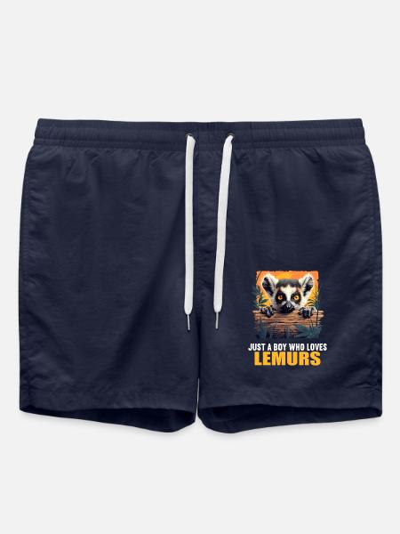 Lemuren Lemurs Lemur - Swim Trunks - french navy