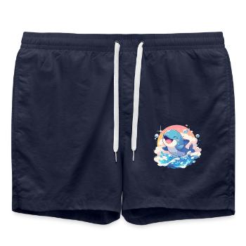 Dolphin Dolphins Dolphin - Swim Trunks - french navy - Front - AI Model Male 185 light (185cm)