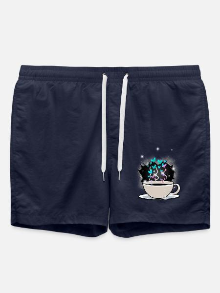 Kaffee Kaffeetasse Koffein - Badeshorts - French Navy