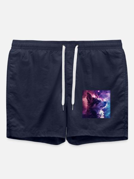 Chien - Short de bain - bleu marine