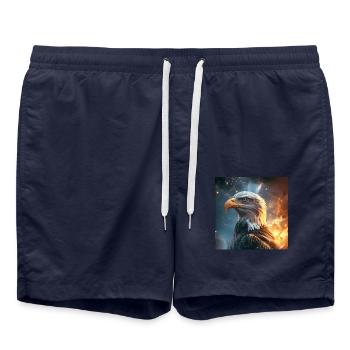 Aigle - Short de bain - bleu marine - Devant - AI Model Male 185 light (185cm)