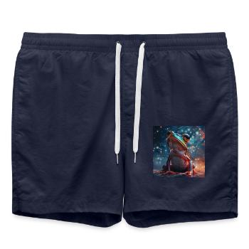 Frosch - Badeshorts - French Navy - Vorne - AI Model Male 185 light (185cm)