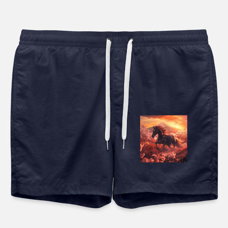 Horse - Swim Trunks - french navy