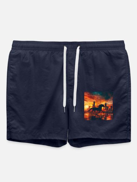 Pferd - Badeshorts - French Navy