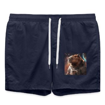 Capybara - Short de bain - bleu marine - Devant - AI Model Male 185 light (185cm)