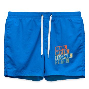 Vintage Born 2015 Man Myth Legend - Swim Trunks - cobalt blue - Front