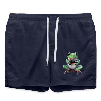Frog - Swim Trunks - french navy - Front - AI Model Male 185 light (185cm)
