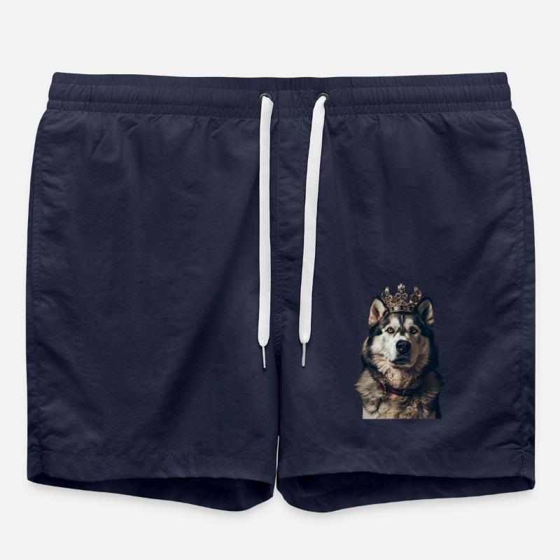 Alaskan Malamute - Badeshorts - French Navy