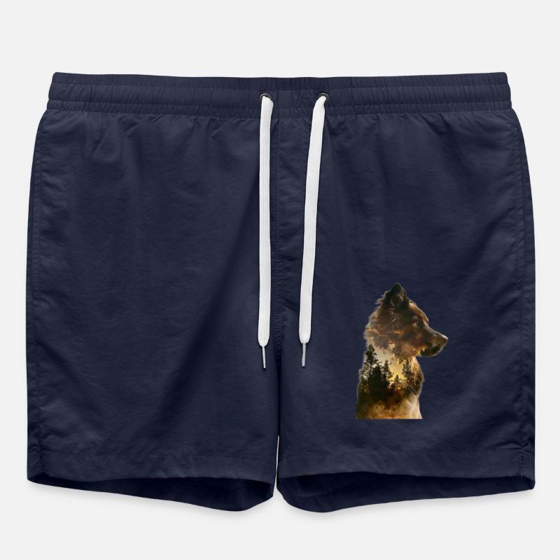 Australischer Schäferhund - Badeshorts - French Navy