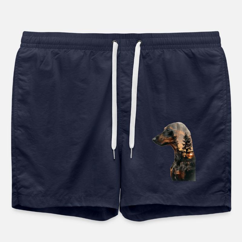 Dackel - Badeshorts - French Navy