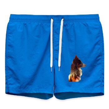 Border Collie - Badeshorts - Cobalt blue - Vorne
