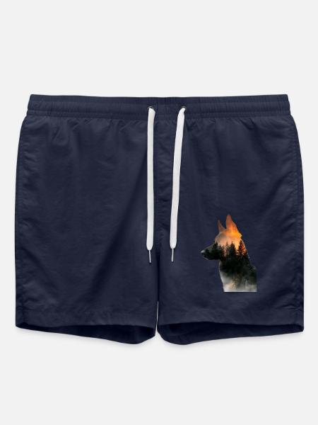 German Shepherd - Swim Trunks - french navy