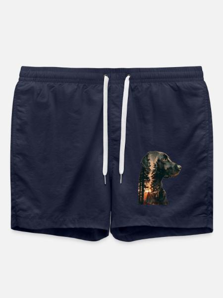 Labrador Retriever - Badeshorts - French Navy