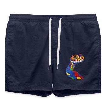 Serpent - Short de bain - bleu marine - Devant - AI Model Male 185 light (185cm)
