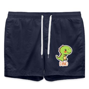 DINOSAUR - Swim Trunks - french navy - Front - AI Model Male 185 light (185cm)