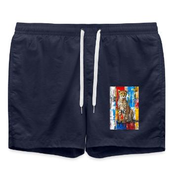 Guépard - Short de bain - bleu marine - Devant - AI Model Male 185 light (185cm)