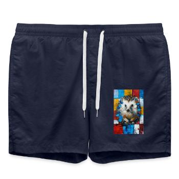 Igel - Badeshorts - French Navy - Vorne - AI Model Male 185 light (185cm)