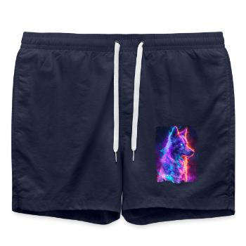Dog - Swim Trunks - french navy - Front - AI Model Male 185 light (185cm)