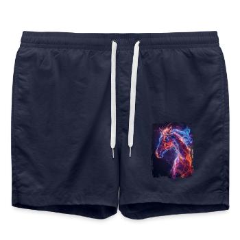 Pferd - Badeshorts - French Navy - Vorne - AI Model Male 185 light (185cm)