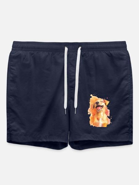 Chien - Short de bain - bleu marine