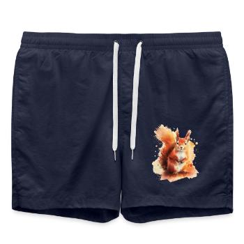 Squirrel - Swim Trunks - french navy - Front - AI Model Male 185 light (185cm)