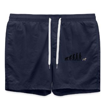 Staffordshire Bullterrier - Badeshorts - French Navy - Vorne - AI Model Male 185 light (185cm)