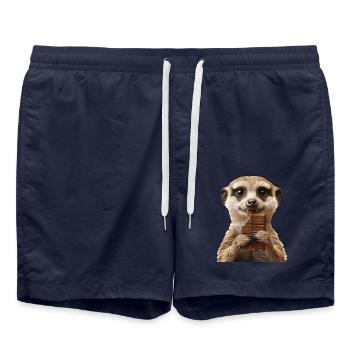 Suricate - Short de bain - bleu marine - Devant - AI Model Male 185 light (185cm)