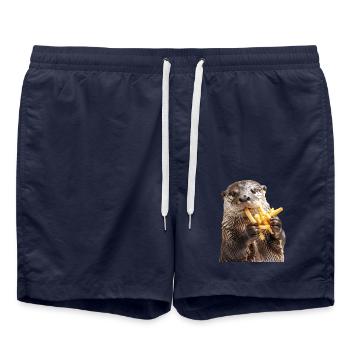 Otter - Badeshorts - French Navy - Vorne - AI Model Male 185 light (185cm)