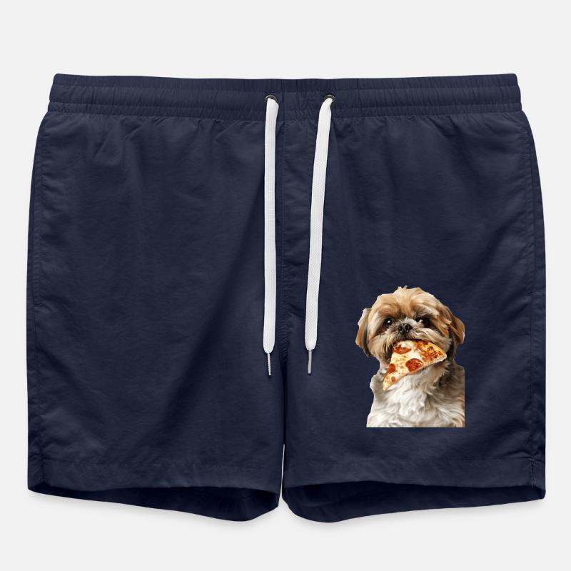 Shih Tzu - Short de bain - bleu marine