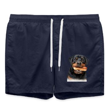 Rottweiler - Short de bain - bleu marine - Devant - AI Model Male 185 light (185cm)
