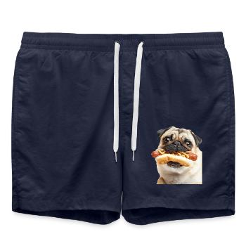 Mops - Badeshorts - French Navy - Vorne - AI Model Male 185 light (185cm)