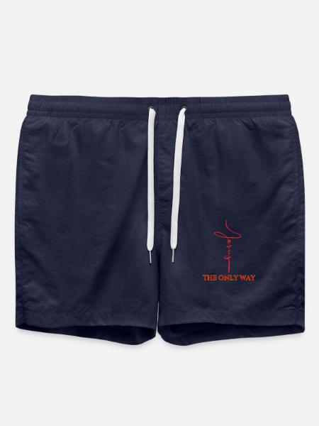 Jesus The Only Way - Swim Trunks - french navy