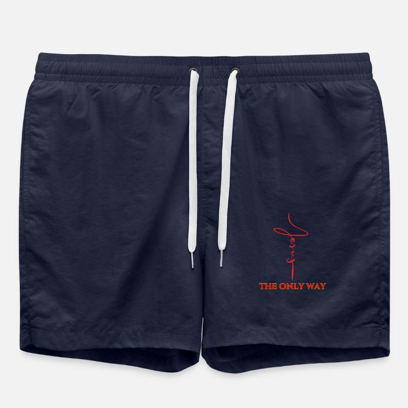 Jesus The Only Way - Swim Trunks - french navy