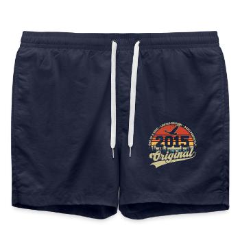 Original 2015 Vintage Vintage Cadeau d’anniversaire - Short de bain - bleu marine - Devant - AI Model Male 185 light (185cm)