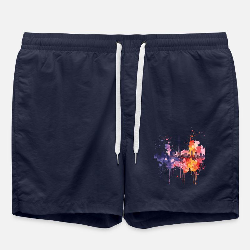 Higashiōmi - Swim Trunks - french navy