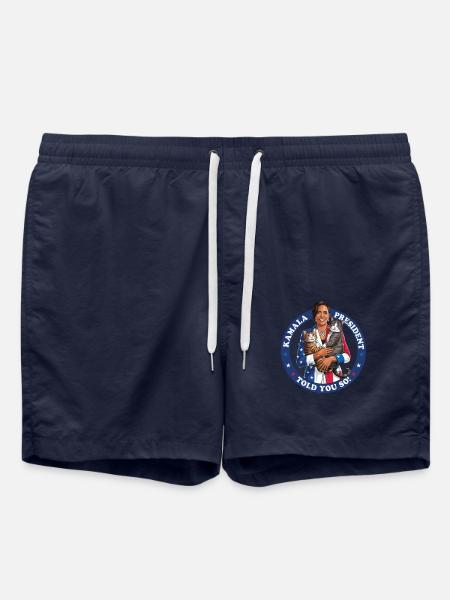 Kamala President - Told You So! - Swim Trunks - french navy