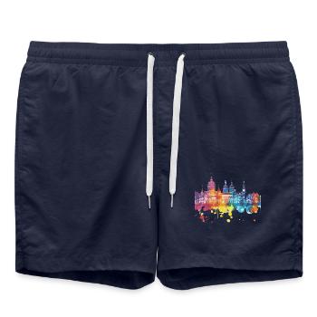 Zeist - Badeshorts - French Navy - Vorne - AI Model Male 185 light (185cm)