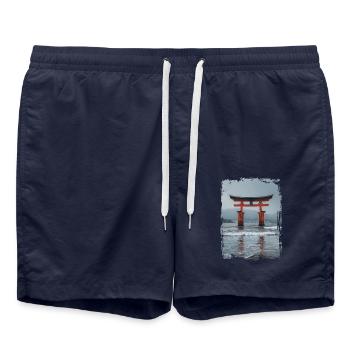 Japon - Short de bain - bleu marine - Devant - AI Model Male 185 light (185cm)