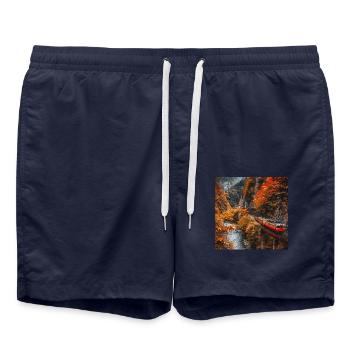 Japon - Short de bain - bleu marine - Devant - AI Model Male 185 light (185cm)