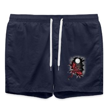 Dragon, Dragon, Mythical Creature, Mythical Creature, Mystical - Swim Trunks - french navy - Front - AI Model Male 185 light (185cm)