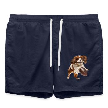 American Pitbull Spaniel - Swim Trunks - french navy - Front - AI Model Male 185 light (185cm)